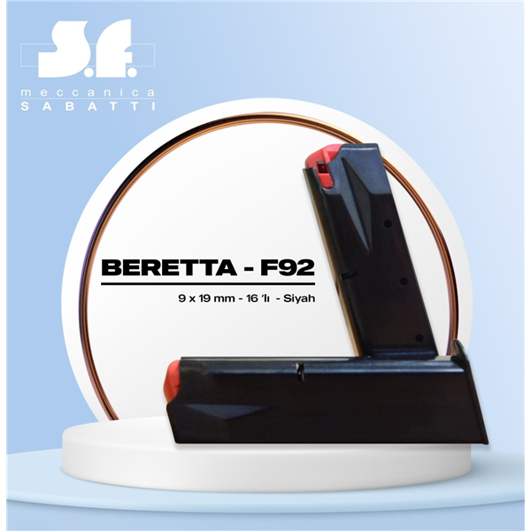 BERETTA F92 ( SİYAH TABANCA ŞARJÖRÜ)